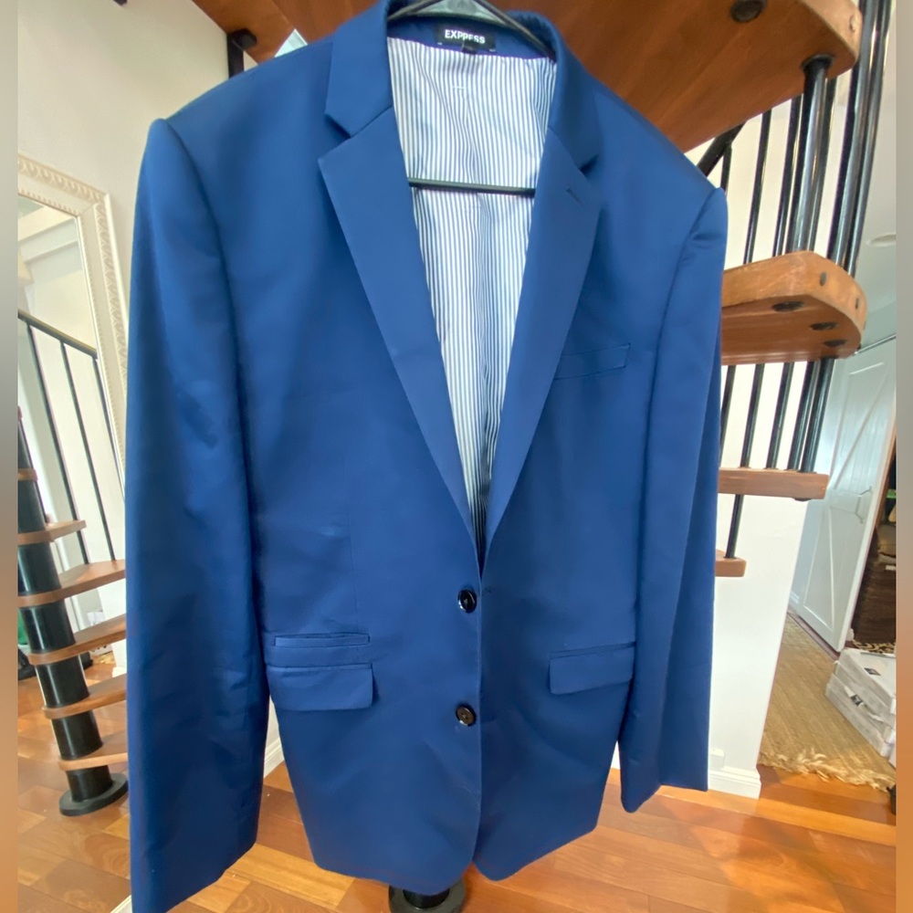 Express Men's Vibrant Blue Sport Coat